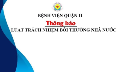 LUẬT TRÁCH NHIỆM BỒI THƯỜNG NHÀ NƯỚC